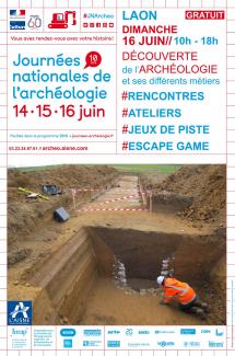 Affiche des journées nationales de l'archéologie