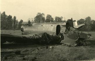 La carcasse du LéO n° 105 à Bosmont ©Arch. dép. de l’Aisne 2 Fi 343