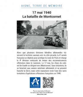 Plaque mémorielle - Montcornet ©CD02