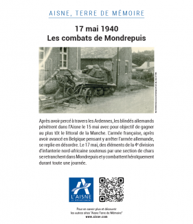 Plaque mémorielle Aisne Terre de Mémoire ©CD02