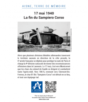 Plaque mémorielle - La Ville-aux-Bois-lès-Dizy ©CD02