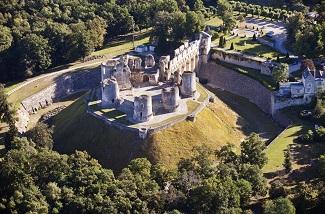 Vue aérienne du château de Fère-en-Tardenois © FX Dessirier