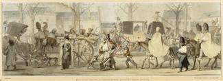 Blessés de la garde impériale rentrant à Paris en 1814