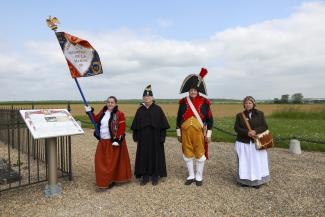 Inauguration de la borne mémorielle de Dhuys et Morin en Brie commémorant la bataille de Montmirail
