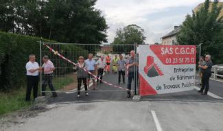 Inauguration travaux pont Fontaine-lès-Vervins