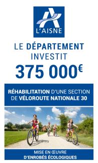 Panneau expliquant que le département a investit 375000€