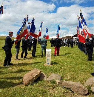 Borne Aisne Terre de mémoire à Ribemont ©CD02