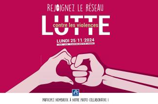 affiche rassemblement contre violences faites aux femmes