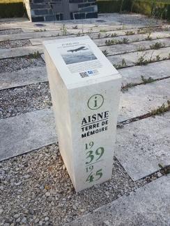 Borne Aisne Terre de mémoire à Vaux-Andigny ©CD02