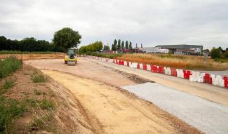 Début travaux giratoire Guise ©CD02