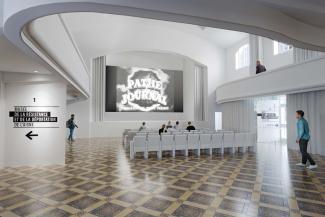 Projection de la salle de théâtre