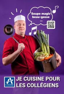 Jonathan est chef de cuisine au collège d'Harly