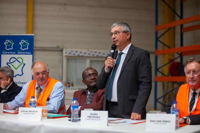 Discours de Nicolas Fricoteaux à la Banque alimentaire ©CD02