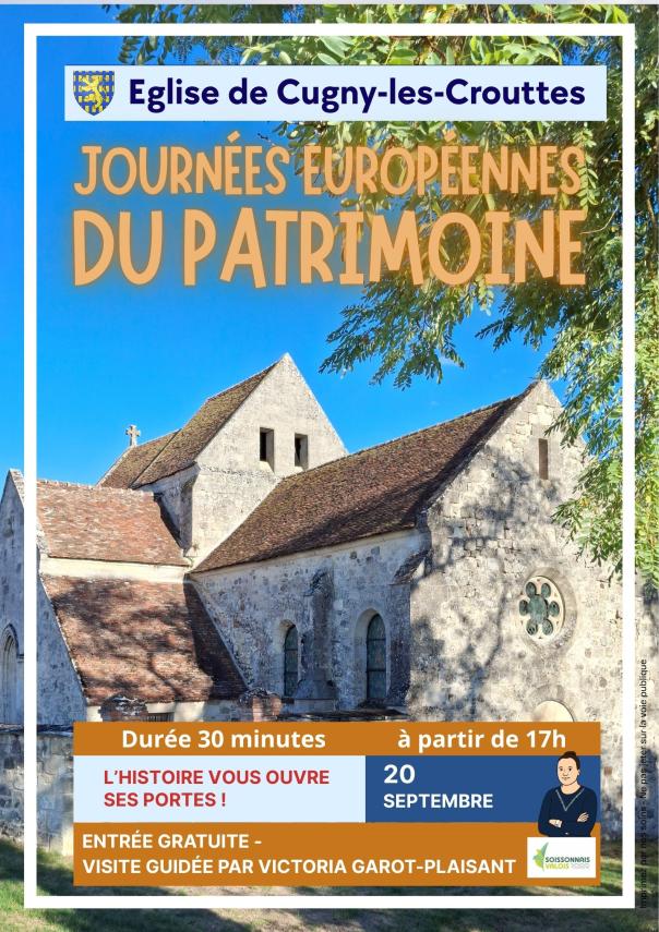 11 Affiche Journées européennes du patrimoine Cugny 2026 OK