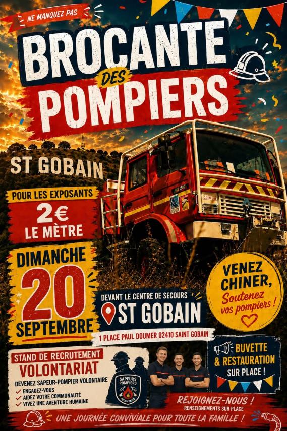 Brocante des pompiers