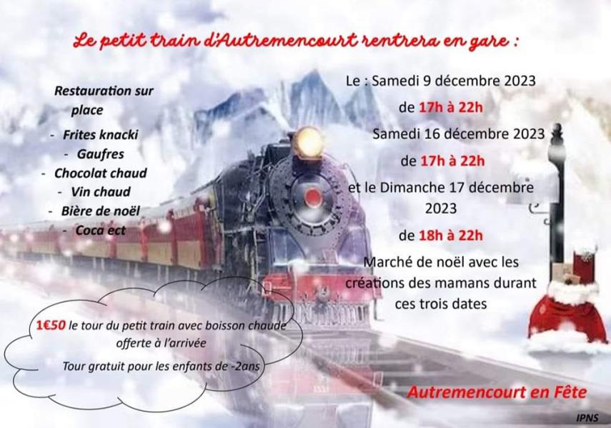 Petit train de Noël 2023 < Autremencourt < Aisne < Hauts-de-France