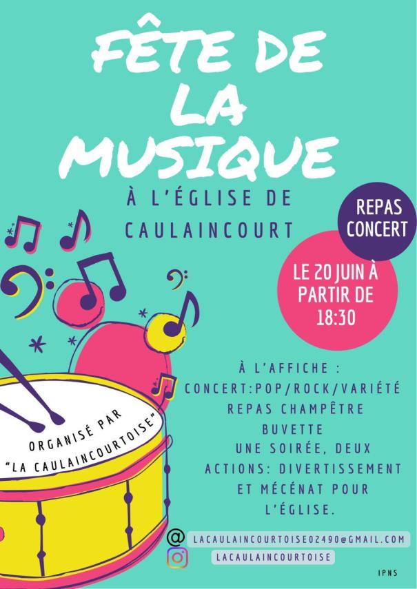 Affiche fête musique 2026 sans coupon