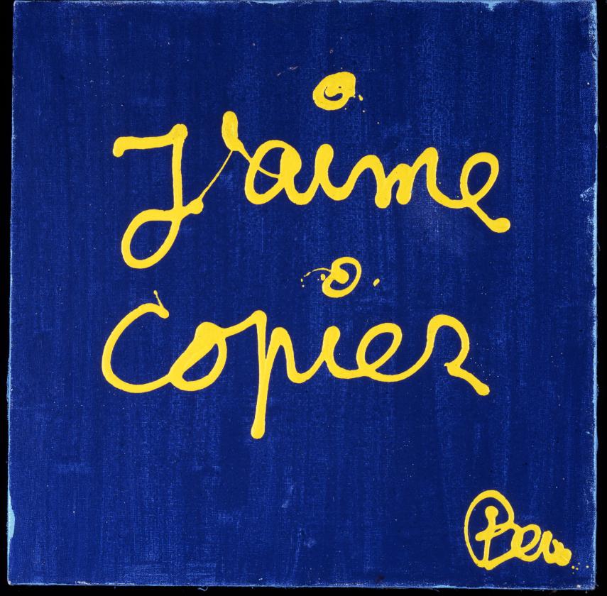 Ben, J'aime copier