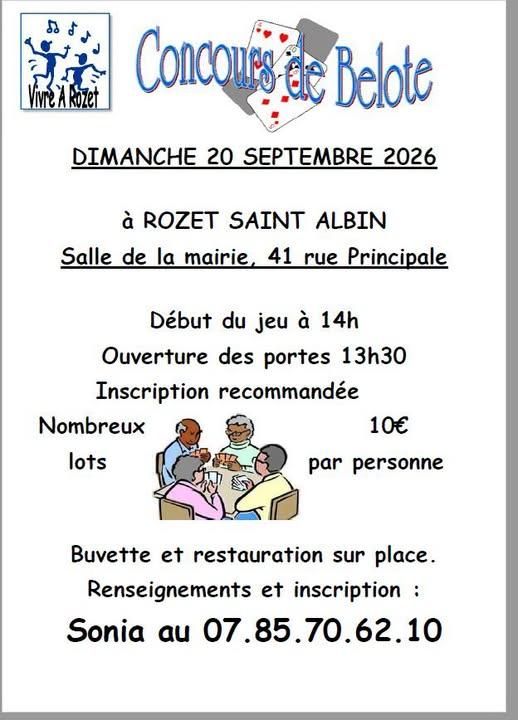 Concours de belot - 20 sep