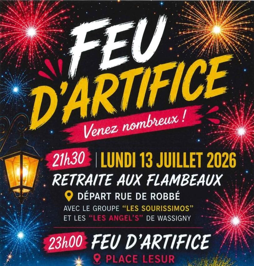 Feu d'artifice Guise bandeau
