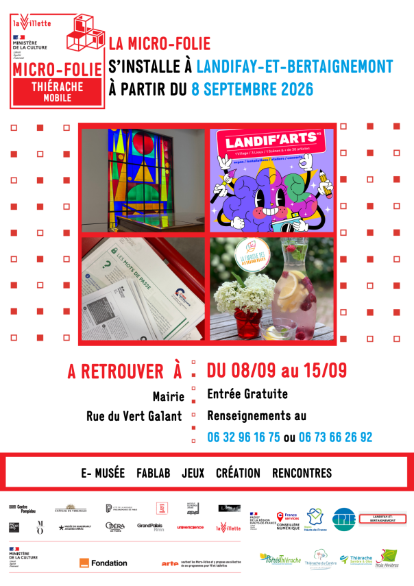 Flyer Micro-Folie Landifay-et-Bertaignemont (x4) - 2