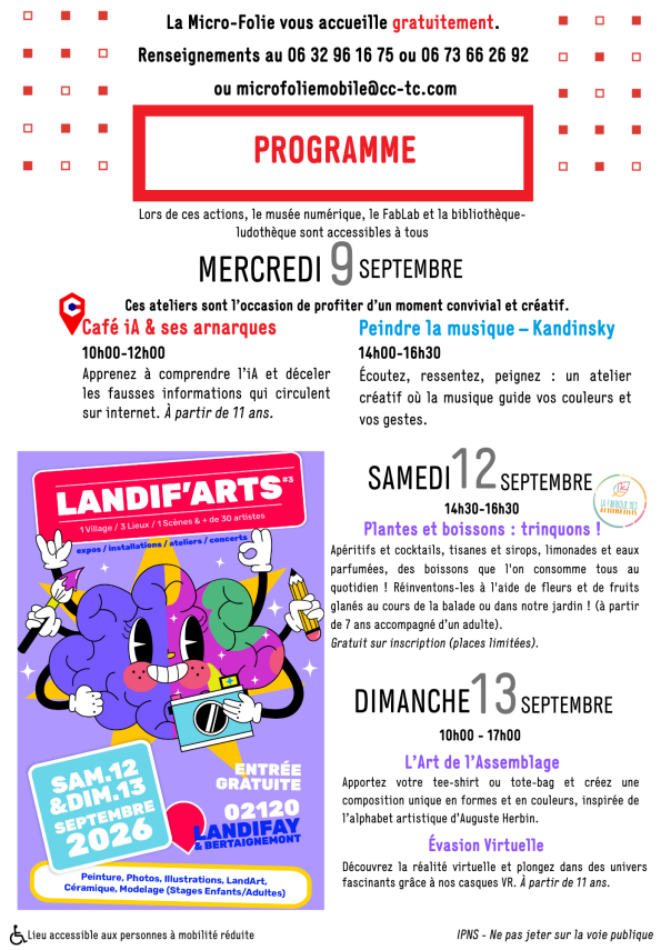 Flyer Micro-Folie Landifay-et-Bertaignemont (x4) - 3