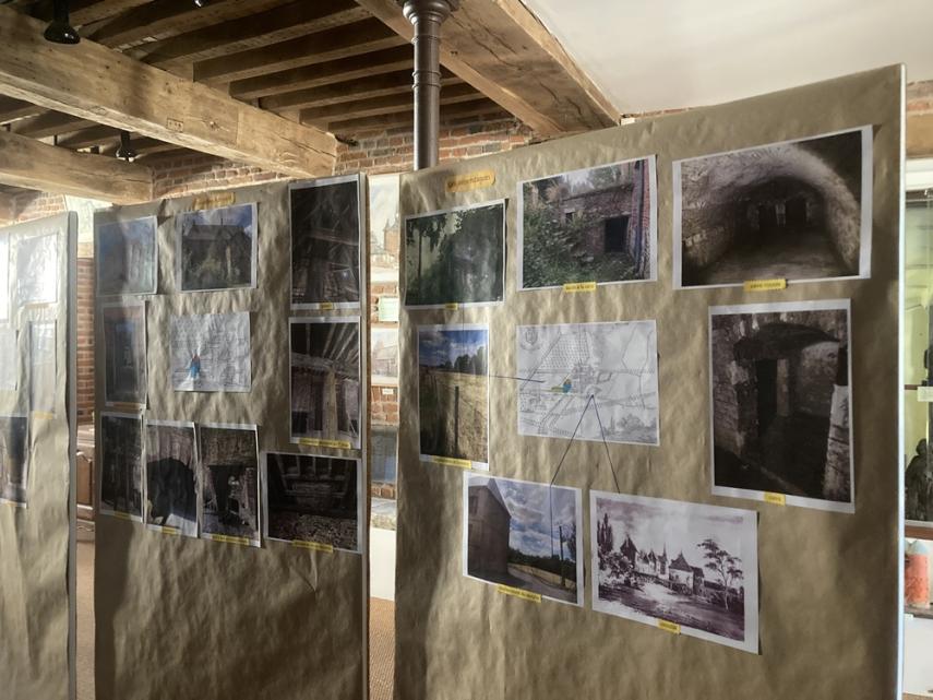panneau d'exposition abbaye de Thenailles