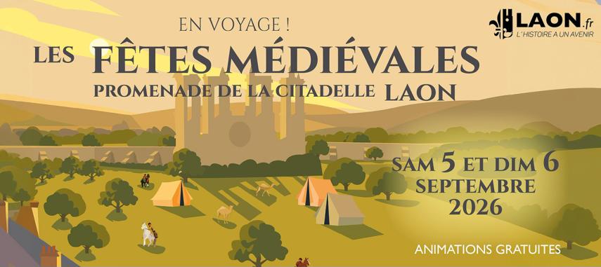 Fêtes Médiévales 2026 affiche < Laon < Aisne < Picardie