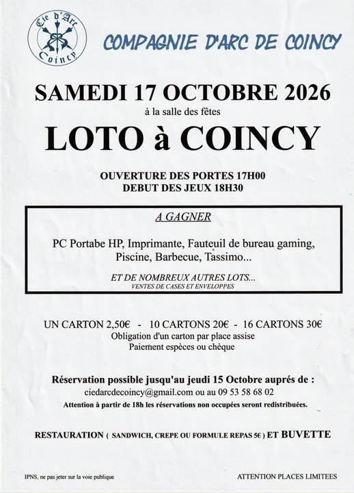 Loto à Coincy - 17-10