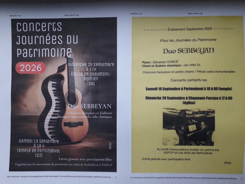 affiches concert