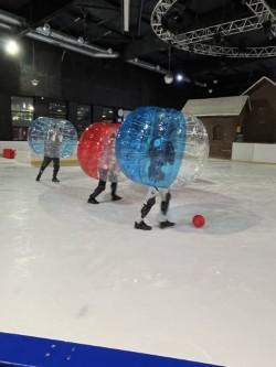 Photo Bubble foot sur glace