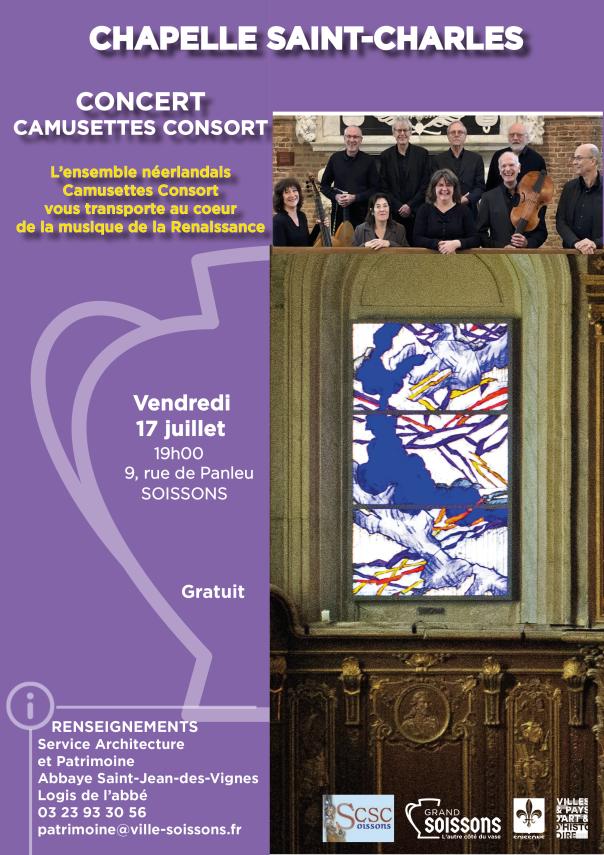 Concert Camusettes Consort à la chapelle Saint Charles