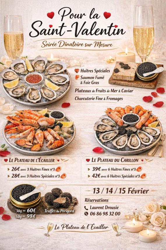 le plateau de l'écailler