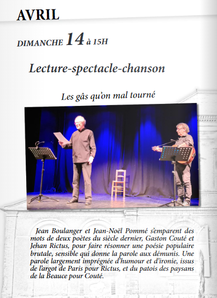 lecture spectacle chanson