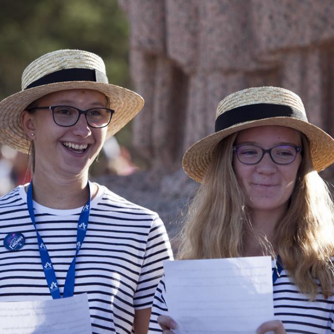 Moment d'hommage aux poilus