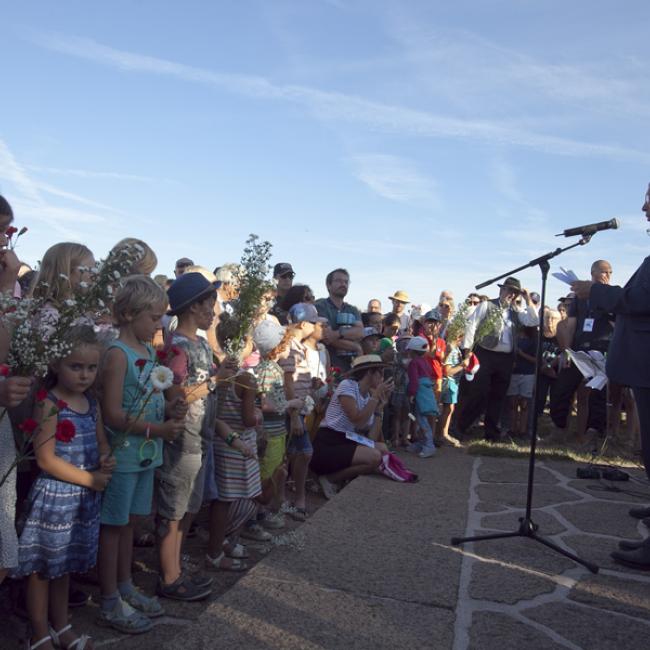 Moment d'hommage aux poilus