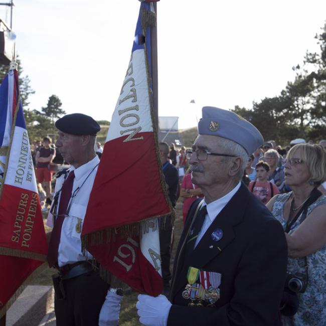 Moment d'hommage aux poilus