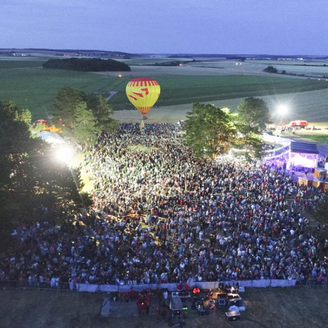 La foule avant le spectacle
