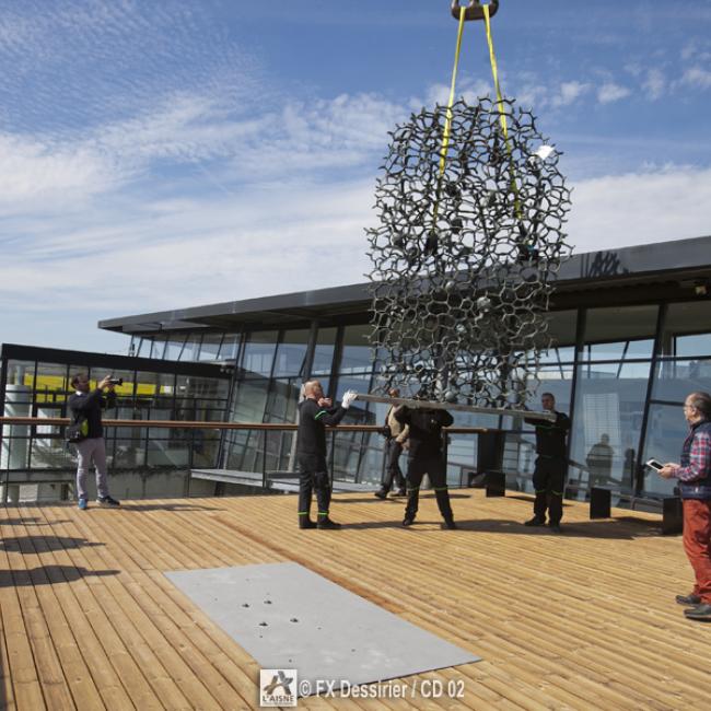 Installation statue Kern