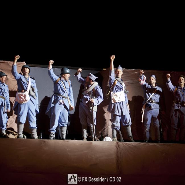 spectacle son et lumière à Craonne