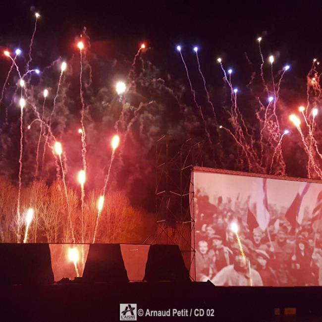 spectacle son et lumière à Craonne