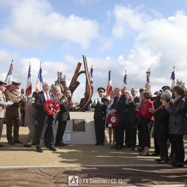 La tranchée des rugbymen au monulment des Basques