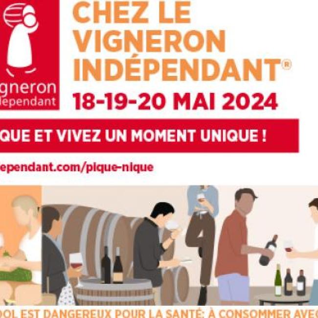 Pique-nique des vignerons indépendants Du 18 au 20 mai 2024